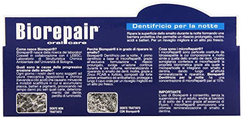 Biorepair Dentifricio Per La Notte" (Intensive Night Repair) Toothpaste With Microrepair 2.5 Fluid Ounce ( ) Tube ( ) [ Italian Import ] 75Ml Pack Of 2