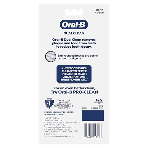 Oral-B Toothbrush Dual Clean Soft 6 Count
