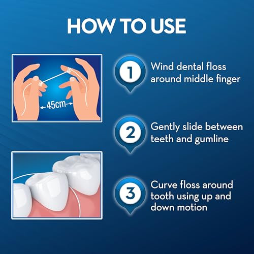 Oral-B 005012 Unwaxed Dental Floss 50 M