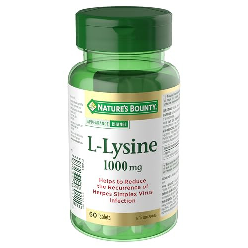 Nature's Bounty L-Lysine 1000 Mg 60 Tablets