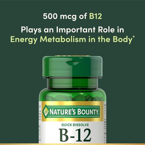 Nature's Bounty Vitamin B-12 500 Mcg 100 Ea ( ) Pack Of 4