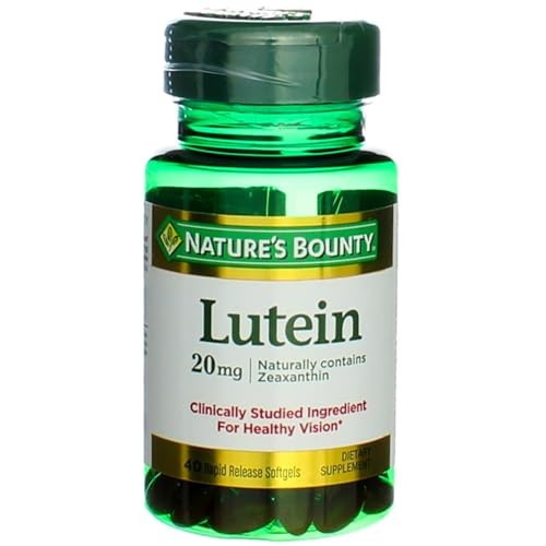 Nature's Bounty Lutein 20 Mg 40 Softgels