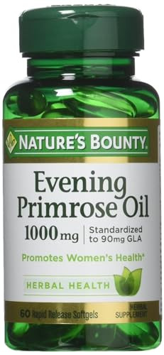Nature's Bounty Evening Primrose Oil (3 X Bottles) 1000Mg 180 Softgels 60 Count
