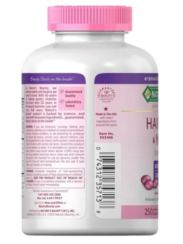 Nature's Bounty Hair Skin And Nails ( ) 250 Softgels 2 Pack
