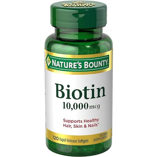 Nature's Bounty Biotin 10000 Mcg Ultra Strength Rapid Release Liquid Softgels 120 Ea ( ) Pack Of 2