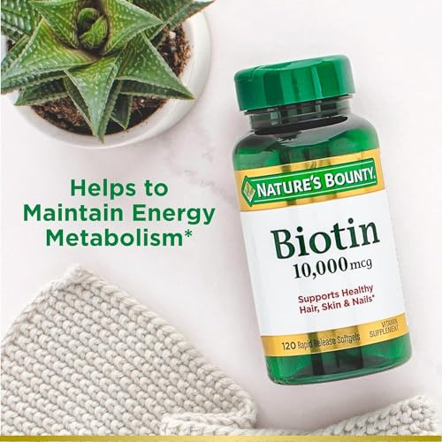 Nature's Bounty Biotin 10000 Mcg Ultra Strength Rapid Release Liquid Softgels 120 Ea ( ) Pack Of 2
