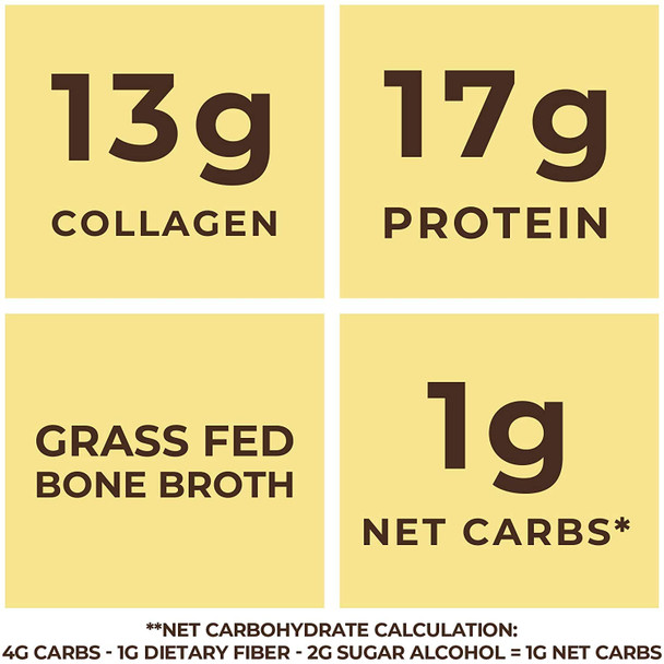Left Coast Performance Vanilla Bone Broth and Multi Collagen Powder for Joint Hair Skin and Nails Support