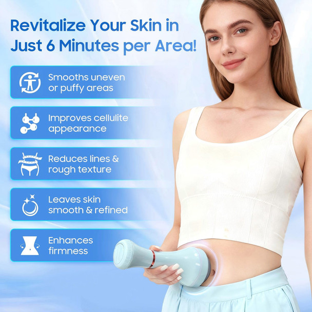 ZEDRIWELL Deep Tissue Massage Gun for Women – 5 Massage Heads Vibration Therapy for Muscle Recovery & Pain Relief Cellulite Massager for Legs Thighs Abdomen Neck & Shoulders