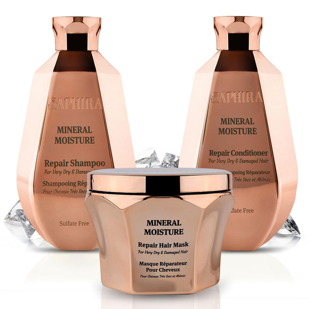 Saphira Mineral Hair Care Kits – Shampoo Mud & Treatments for All Hair Types