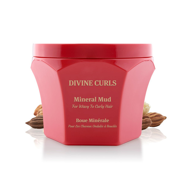 Saphira Divine Curls Mud Hair Mask with Dead Sea Minerals – Deep Conditioning Mask for Curly & Wavy Hair – Hydration & Curl Definition – Professional Hair Care 8.5oz / 250ml