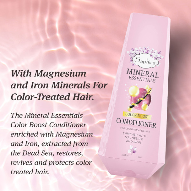 Saphira MINERAL ESSENTIALS Color Boost Conditioner for Color-Treated Hair Conditions Softens and Protects Dyed Hair 34 Ounce