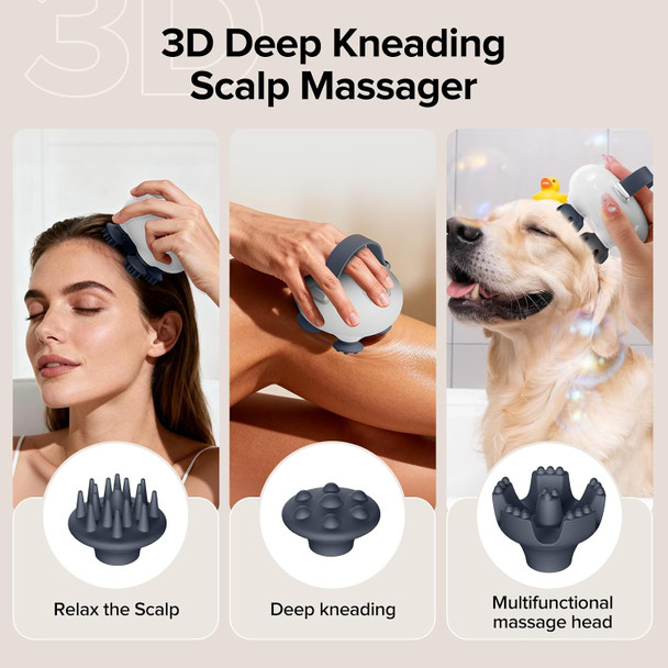 IOOKNA Scalp Massager, Head Massager Scalp with Tangle-Resistant Design, Portable Head Massager, Hair Massagers with 12 Massage Heads, 3 Modes, Mothers Day Gifts, Father Day Gifts for Mom, Dad