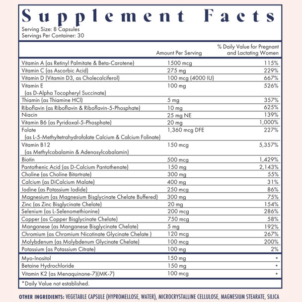 FullWell Women's Prenatal Multivitamin 240 Count (30 Servings)