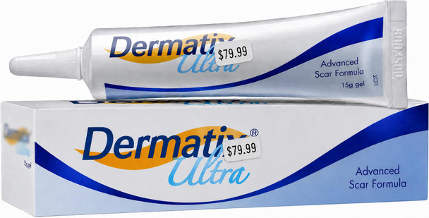 Bedront 1 Tube 15 Grams of Dеr-mаtiх Ultra  Advanced Scar Formula Advanced Silicone Gel for Cosmetic Improvement of Keloids Surgical Burn and Hypertrophic Scars