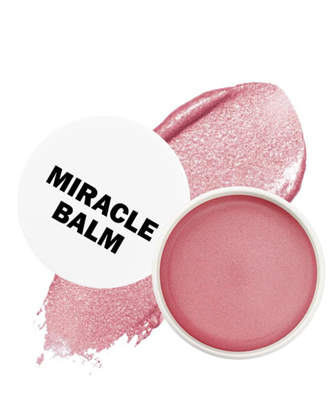 Miracle Glow Balm Hydrating Tinted Cream Blush Multi Use Glow Face Balm Makeup for Cheek & Eye & Lip Tint Creamy Lightweight Blendable Highlighter Blusher