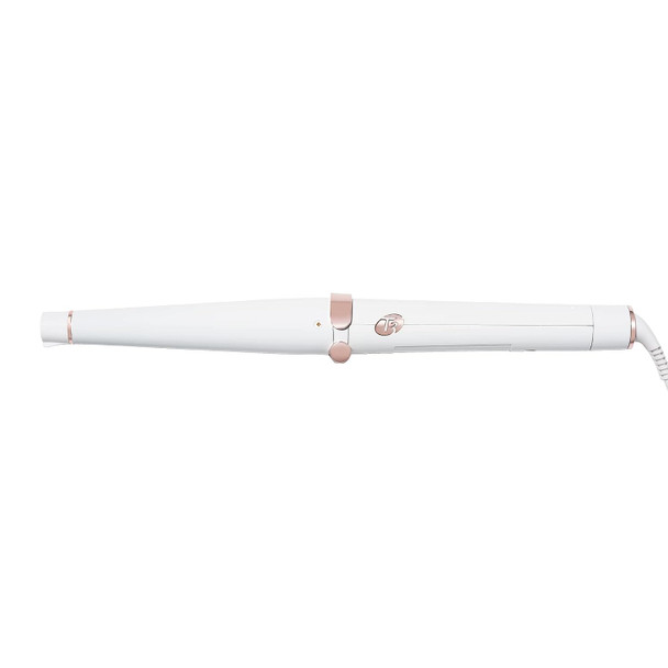 T3 SinglePass Curl Professional Curling Iron Custom Blend Ceramic Long Barrel Curling and Wave Iron with Adjustable Heat Settings for Shiny Smooth Curls and Waves