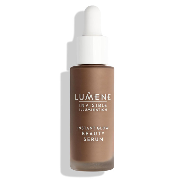 Lumene Invisible Illumination Instant Beauty Glow Serum - Sheer-Coverage Face Makeup + Brightening Serum - Infused with Nordic Algae and Vitamin E for Instant Radiance - Universal Medium (30ml)