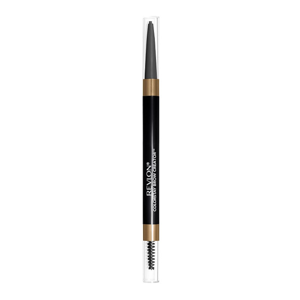 Revlon ColorStay Brow Creator, 2-in-1 Precise Eyebrow Pencil & Powder with Spoolie Brush, Waterproof & Long Lasting,