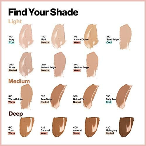 Revlon ColorStay Full Cover Longwear Matte Foundation Heat & Sweat Resistant Lightweight Face Makeup
