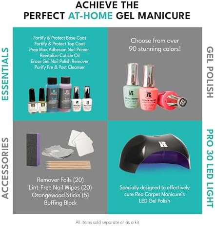 RC Red Carpet Manicure F&P LED Nail Gel Color