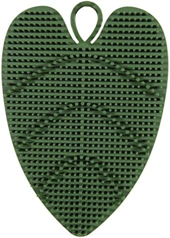 DAILY CONCEPTS Leaves of Life Feet Silicone Scrubber - Include Suction Cups on the Bottom of the Scrubber that Stick to Your Shower Floor for a Perfectly-Sized to Clean and Exfoliate Your Feet