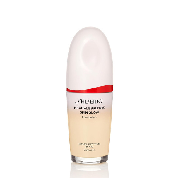 Shiseido RevitalEssence Skin Glow Foundation SPF 30 - Buildable, Medium Coverage - 24-HR Hydration & 12-HR Wear - Transfer, Crease & Fade Resistant - Non-Comedogenic - All Skin Types