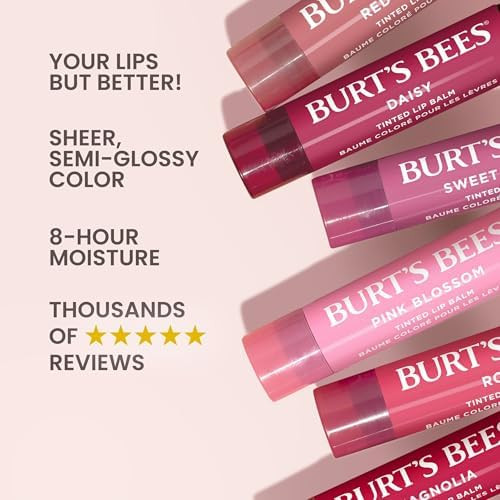 Burt's Bees Lip Tint Balm with Long Lasting 2 in 1 Duo Tinted Balm Formula - 2 Count