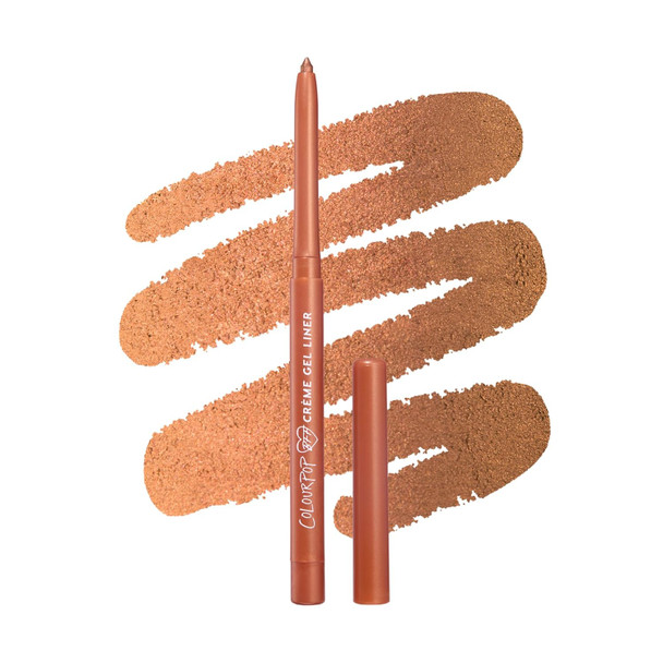 ColourPop Crème Gel Waterproof Eyeliner - 18HR Wear Ultra-Pigmented Eyeliner Pencil with Matte & Metallic Finishes - Smudge-Proof, Vegan & Cruelty-Free - Joy Ride (0.01 oz)