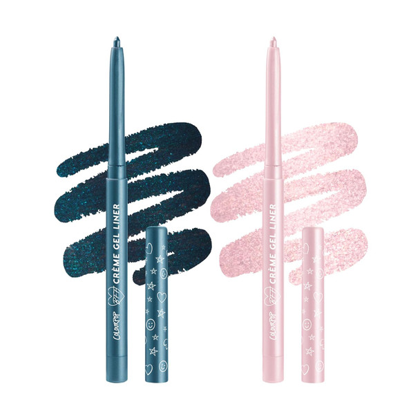 ColourPop Crème Gel Waterproof Eyeliner - 18HR Wear Ultra-Pigmented Eyeliner Pencil with Matte & Metallic Finishes - Smudge-Proof, Vegan & Cruelty-Free - Joy Ride (0.01 oz)