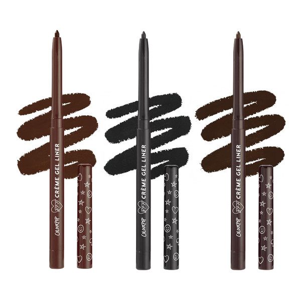 ColourPop Crème Gel Waterproof Eyeliner - 18HR Wear Ultra-Pigmented Eyeliner Pencil with Matte & Metallic Finishes - Smudge-Proof, Vegan & Cruelty-Free - Joy Ride (0.01 oz)