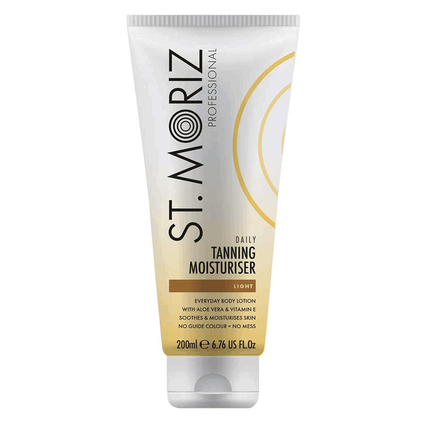 St. Moriz Professional Medium Instant Tan 1 Day Wash Off Fake Tan Lotion with Aloe Vera and  Vitamin E  Fast-Drying Transfer-Resistant Vegan 150ml