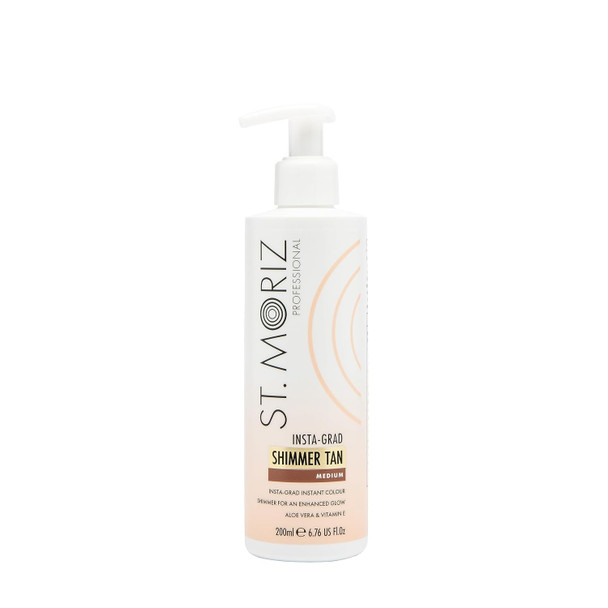 St. Moriz Professional Medium Instant Tan 1 Day Wash Off Fake Tan Lotion with Aloe Vera and  Vitamin E  Fast-Drying Transfer-Resistant Vegan 150ml