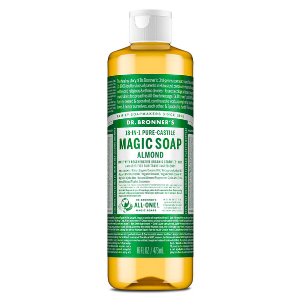 Dr. Bronner's Pure-Castile Magic Liquid Soap (Almond)