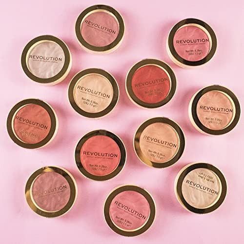 Revolution Beauty London Blusher Reloaded Pressed Powder Face Blusher Highly Pigmented & Long Lasting Formula 0.26 oz