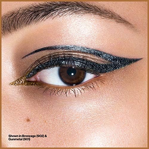 Revlon So Fierce Chrome Ink Liquid Eyeliner Longlasting Bold Metallic Pen Liner with Dip Ink Cap for Pearl Shimmer Blend 0.03 oz.