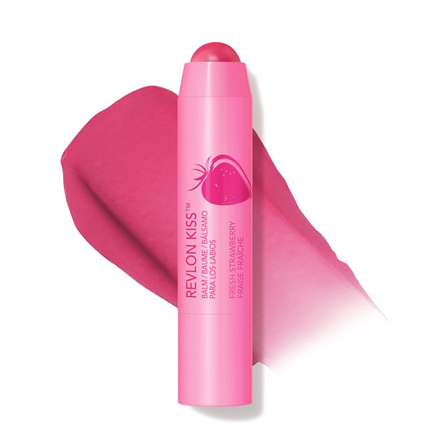 Revlon Kiss Tinted Lip Balm with SPF 20, Hydrating, Flavored, Infused with Natural Fruit Oils, 0.09 oz