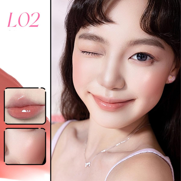 VEECCI Pudding Lip & Cheek Multi-Use Cream Heart Shaped Lip Gloss Natural Hydrating Glow Multi Use Dewy Balm