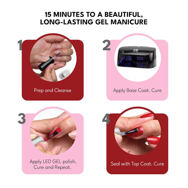 RC Red Carpet Manicure LED Nail Manicure Salon Light Bundle