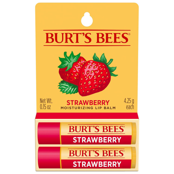 Burt's Bees Lip Balm Easter Basket Stuffers - Original Beeswax, Lip Moisturizer With Responsibly Sourced Beeswax, Tint-Free, Natural Conditioning Lip Treatment, 0.15 oz - 1 Count (Pack of 2)