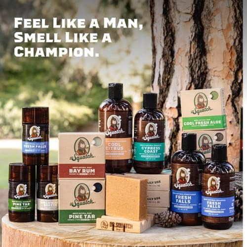 Dr. Squatch Natural Men’s Bar Soap - Cold Process Body Soap Bar with Natural Oils - Gifts for Men (5 oz, 5-Pack)