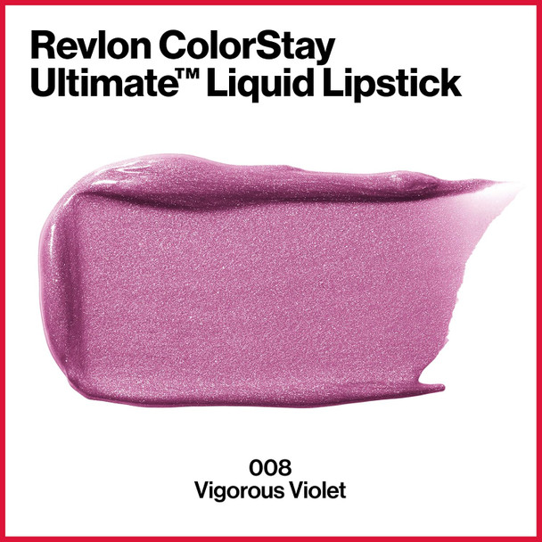 Revlon ColorStay Ultimate Liquid Lipstick, Longwear Rich Lip Colors, Wears for Up to 24 Hours, Satin Finish, 0.1 fl oz