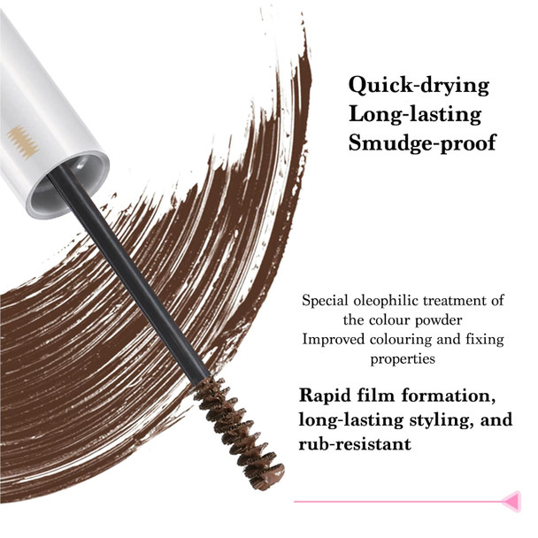 Eyebrow Pencil 3-in-1 Brow Mascara Tint & Brush Long-
