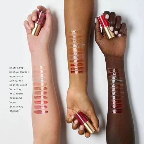 stila Heaven's Dew Gel Lip Oil Hydrating Gloss Oil Hybrid with Jojoba Hyaluronic Acid and  Antioxidants High-Shine Non Sticky Nourishing Finish with Large Applicator