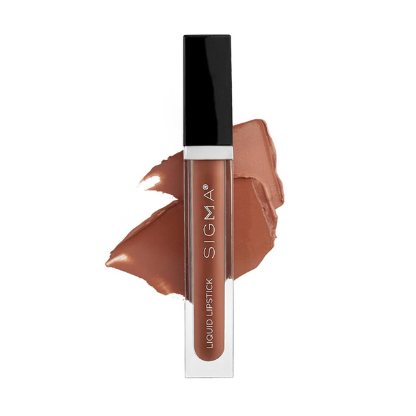 Sigma Beauty Liquid Lipstick – Bold and Luxurious Liquid Matte Lipstick with a Satin Finish - Clean, Vegan Cruelty Free Makeup (New Mod)