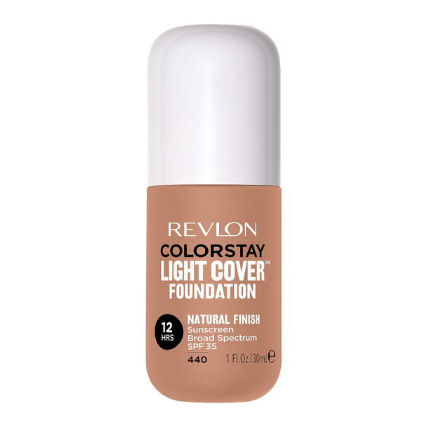 Revlon ColorStay Light Cover Liquid Foundation Hydrating Longwear Weightless Makeup with SPF 35 Light Medium Coverage for Blemish Dark Spots and  Uneven Skin 1 fl. Oz