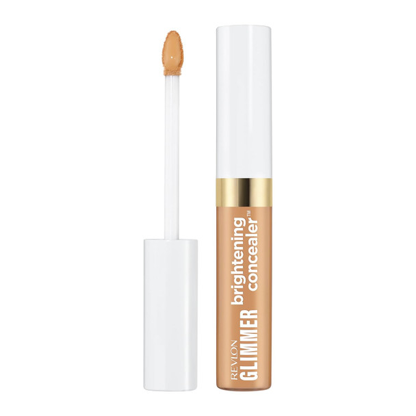 Revlon Glimmer Brightening Concealer, Liquid Under Eye Makeup, Made with Caffeine, Vitamin C, & Stevioside - 0.3 fl oz