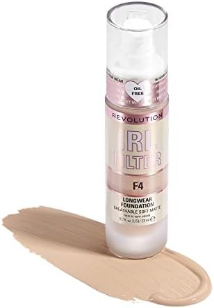 Revolution IRL Filter Longwear Foundation Soft and Breathable Formula Medium to Full Coverage Matte Finish   0.7 fl oz