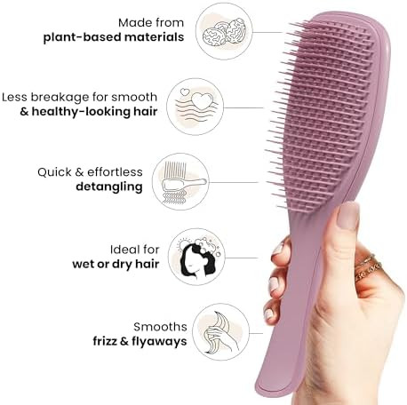 Tangle Teezer Plant Based Ultimate Detangler Brush Dry and Wet Hair Brush