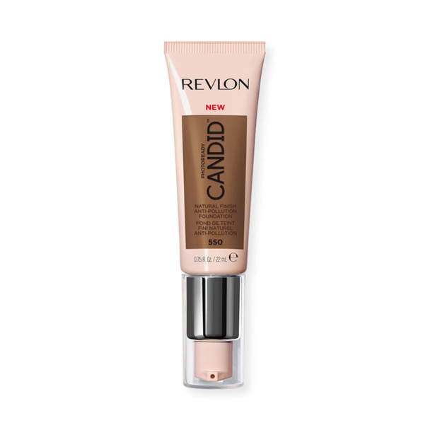 Revlon Liquid Foundation, Photo Ready Candid Face Makeup for Sensitive and Dry Skin, Longwear Sheer-Medium Coverage with Natural Glow Finish - 0.75 Oz