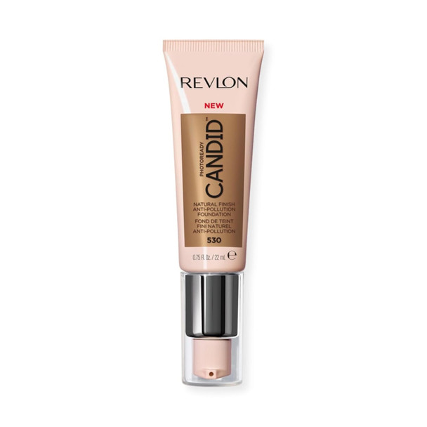 Revlon Liquid Foundation, Photo Ready Candid Face Makeup for Sensitive and Dry Skin, Longwear Sheer-Medium Coverage with Natural Glow Finish - 0.75 Oz